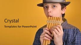  Presentation with ecuador - Colorful PPT layouts enhanced with music native instruments - ecuador backdrop and a  colored foreground