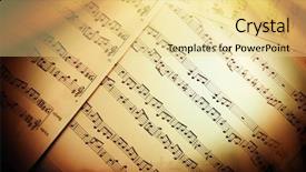  Presentation with music notes - Theme having music notes background background and a blonde colored foreground