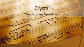  Presentation with music notes - Audience pleasing presentation consisting of music notes backdrop and a lemonade colored foreground