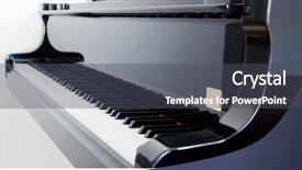  Presentation with keys - Beautiful presentation featuring a beautiful grand piano backdrop and a gray colored foreground