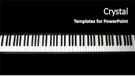  Presentation with piano keyboard - Slides enhanced with music keyboard - image of the piano keys background and a black colored foreground