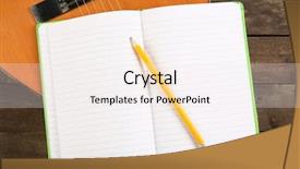  Presentation with music man in suit guitar - Beautiful theme featuring music recording scene with guitar backdrop and a  colored foreground