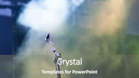  Presentation with green stage lights - PPT theme consisting of music show - microphone in stage lights background and a gray colored foreground