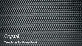  Presentation with vintage - Colorful PPT layouts enhanced with music speaker - vintage metal background backdrop and a dark gray colored foreground