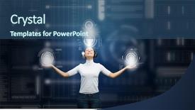  Presentation with mass media and sosial media - Amazing theme having music technology - innovative media technologies backdrop and a  colored foreground