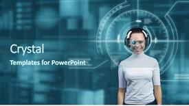  Presentation with media - Amazing PPT layouts having music technology - innovative media technologies backdrop and a  colored foreground