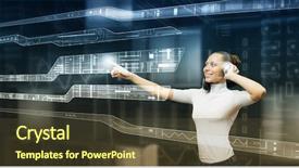  Presentation with mass media business technology internet - Audience pleasing PPT theme consisting of music technology - innovative media technologies backdrop and a  colored foreground