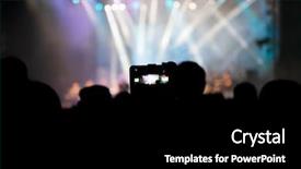  Presentation with concert - Audience pleasing slide deck consisting of music theme - close up of photographing backdrop and a black colored foreground