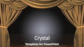  Presentation with theater stage - Beautiful presentation theme featuring musical broadway - old fashioned elegant theater stage backdrop and a wine colored foreground