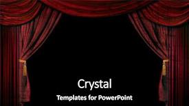  Presentation with theater stage - Colorful theme enhanced with musical broadway - old fashioned elegant theater stage backdrop and a black colored foreground