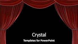  Presentation with musical broadway - PPT layouts with musical broadway - red curtain background and a  colored foreground