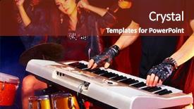  Presentation with night club - Presentation design featuring business education people and technology concept - close up of male hands with laptop computer cup of coffee and smartphone on table background and a gray colored foreground