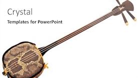  Presentation with musical instrument - Amazing slides having  backdrop and a  colored foreground