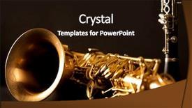  Presentation with music classic - Slide set consisting of musical reflection - classic music sax tenor saxophone background and a wine colored foreground