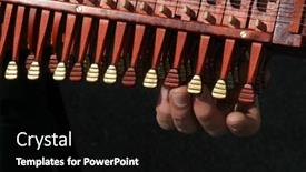  Presentation with music african american jazz musician - Slide deck consisting of musician background and a black colored foreground