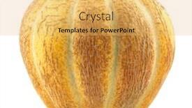  Presentation with melon - Slide deck consisting of muskmelon-melon background and a yellow colored foreground