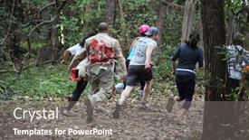  Presentation with zombie forest - Slides enhanced with muskogee-ok-sept-13-athletes background and a gray colored foreground