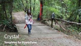  Presentation with zombie forest - Audience pleasing presentation theme consisting of muskogee-ok-sept-13-athletes backdrop and a gray colored foreground