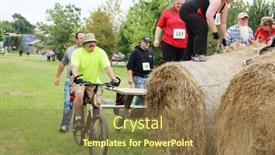  Presentation with obstacles - Theme consisting of muskogee-ok-sept-13-athletes background and a tawny brown colored foreground