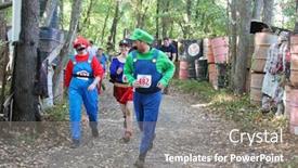  Presentation with mario - Beautiful slide set featuring muskogee-ok-sept-14-athletes backdrop and a  colored foreground