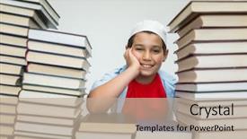  Presentation with arabic kids - PPT layouts having muslim arabic kids background and a mint green colored foreground