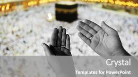  Presentation with kaaba mecca - Amazing PPT theme having machine - suspension adjustment and automobile wheel backdrop and a light gray colored foreground.