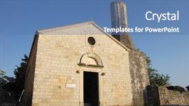  Presentation with church finances - Slide deck featuring was turned into a mosque background and a teal colored foreground