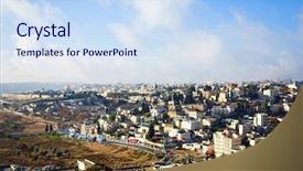  Presentation with jerusalem old city israel david - PPT layouts featuring canaan - city panorama jerusalem israel background and a  colored foreground