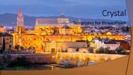  Presentation with cordoba - Audience pleasing PPT theme consisting of  backdrop and a  colored foreground