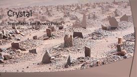  Presentation with islam - Theme featuring muslim cemetery in sahara desert background and a  colored foreground