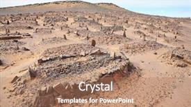  Presentation with sahara - Slides enhanced with muslim cemetery in sahara desert background and a  colored foreground