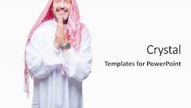  Presentation with arabic music arab man playing - Audience pleasing slide deck consisting of muslim christian - senior arab man wearing keffiyeh backdrop and a  colored foreground