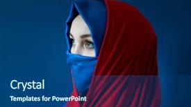  Presentation with eastern - Audience pleasing slides consisting of muslim clothing - beautiful middle eastern girl backdrop and a  colored foreground