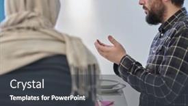  Presentation with muslim family - Amazing presentation theme having muslim-family-making-iftar-dua backdrop and a dark gray colored foreground