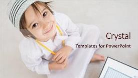  Presentation with reading - Amazing PPT layouts having muslim kids - little kid reading koran backdrop and a lemonade colored foreground