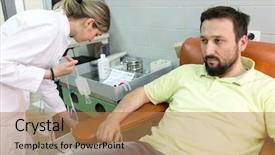  Presentation with blood - Amazing presentation theme having muslim man donating his blood backdrop and a  colored foreground