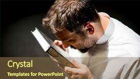  Presentation with ramadan - Cool new theme with muslim man praying for god backdrop and a  colored foreground