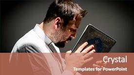  Presentation with ramadan - PPT layouts featuring muslim man praying for god background and a  colored foreground