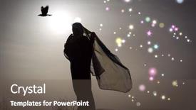  Presentation with ramadan - PPT theme with  background and a  colored foreground