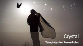  Presentation with ramadan - Presentation design featuring islam free - muslim man praying for god background and a dark gray colored foreground