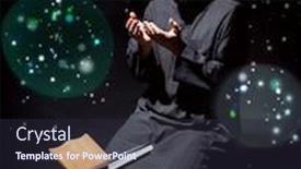  Presentation with ramadan - Beautiful slide deck featuring muslim man praying for god in dark room at ramadan colorful and vintage tone filter effect color style backdrop and a wine colored foreground