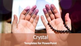  Presentation with ramadan - Amazing slide set having muslim man praying for god backdrop and a  colored foreground