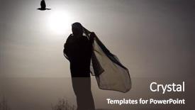  Presentation with ramadan - Presentation design featuring  background and a  colored foreground