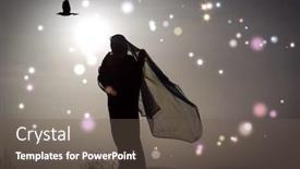  Presentation with ramadan - PPT theme having  background and a  colored foreground