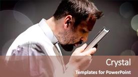  Presentation with ramadan - Colorful theme enhanced with muslim man praying for god backdrop and a  colored foreground