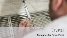  Presentation with muslim prayer - Slide deck featuring muslim-man-taking-ablution background and a white colored foreground