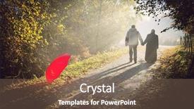  Presentation with beautiful nature - Presentation design having muslim marriage - couple in beautiful foggy background and a violet colored foreground