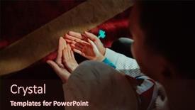  Presentation with muslim prayer - PPT layouts enhanced with muslim-prayer-father-and-son background and a wine colored foreground