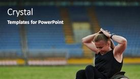  Presentation with islamic muslim - Presentation with muslim-woman-in-a-burqa background and a tawny brown colored foreground