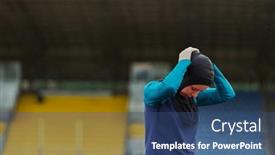  Presentation with islamic muslim - PPT layouts enhanced with muslim-woman-in-a-burqa background and a  colored foreground